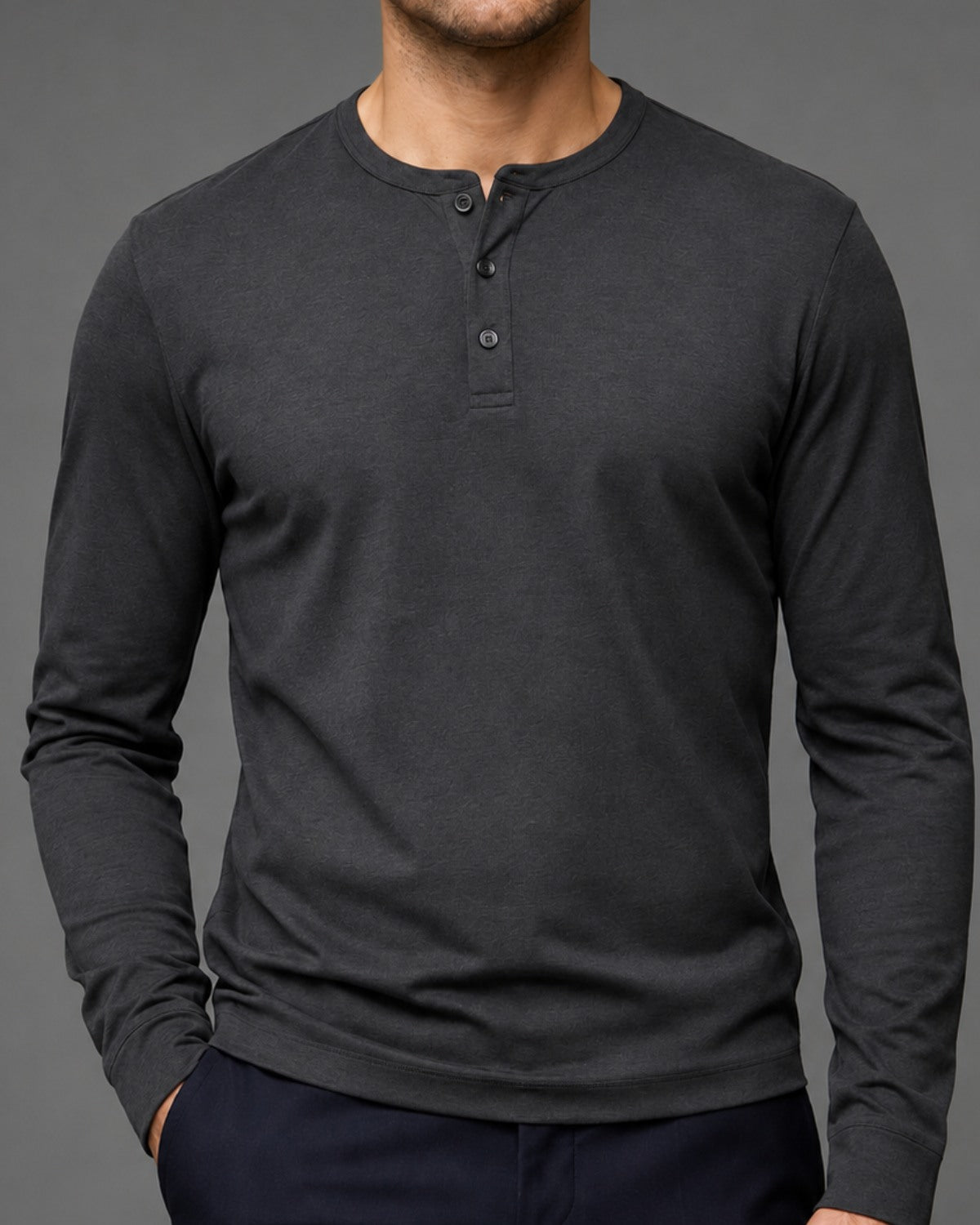 Camiseta Henley Manga Longa Performance - Garda