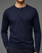 Camiseta Henley Manga Longa Performance - Garda