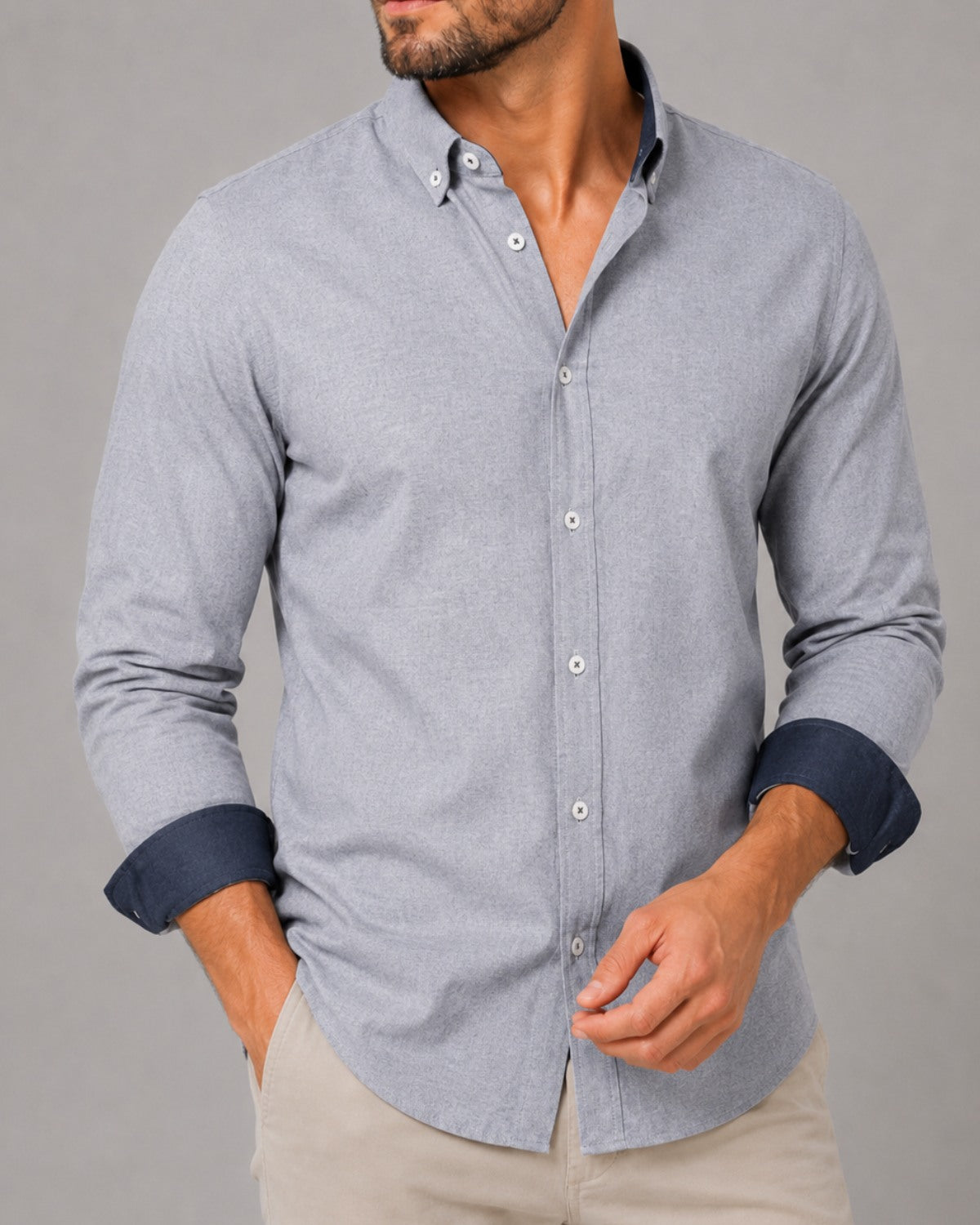 Camisa Oxford Manga Longa - Siena