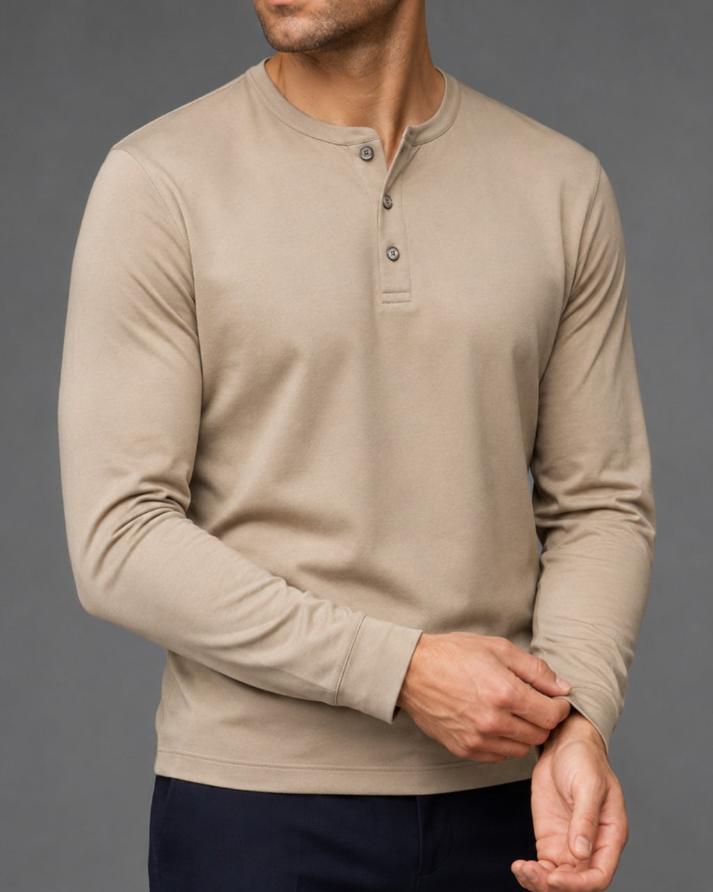 Camiseta Henley Manga Longa Performance - Garda