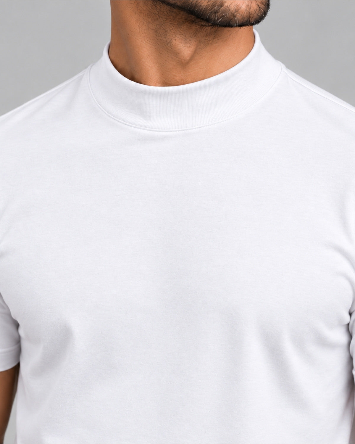 Camiseta de Gola Alta e Manga Curta - Firenze