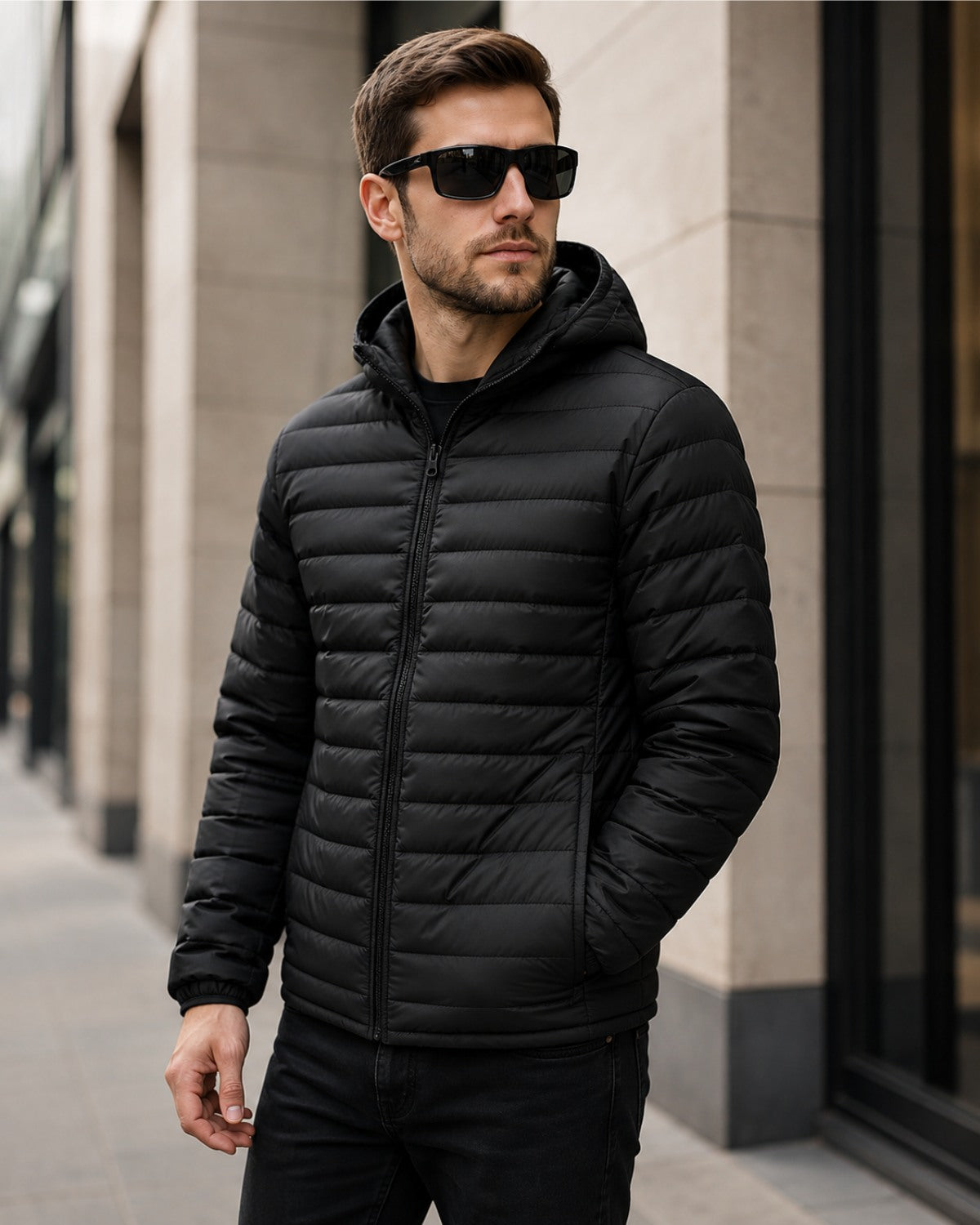 Jaqueta Puffer Leve com Capuz - Trento