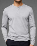Camiseta Henley Manga Longa Performance - Garda