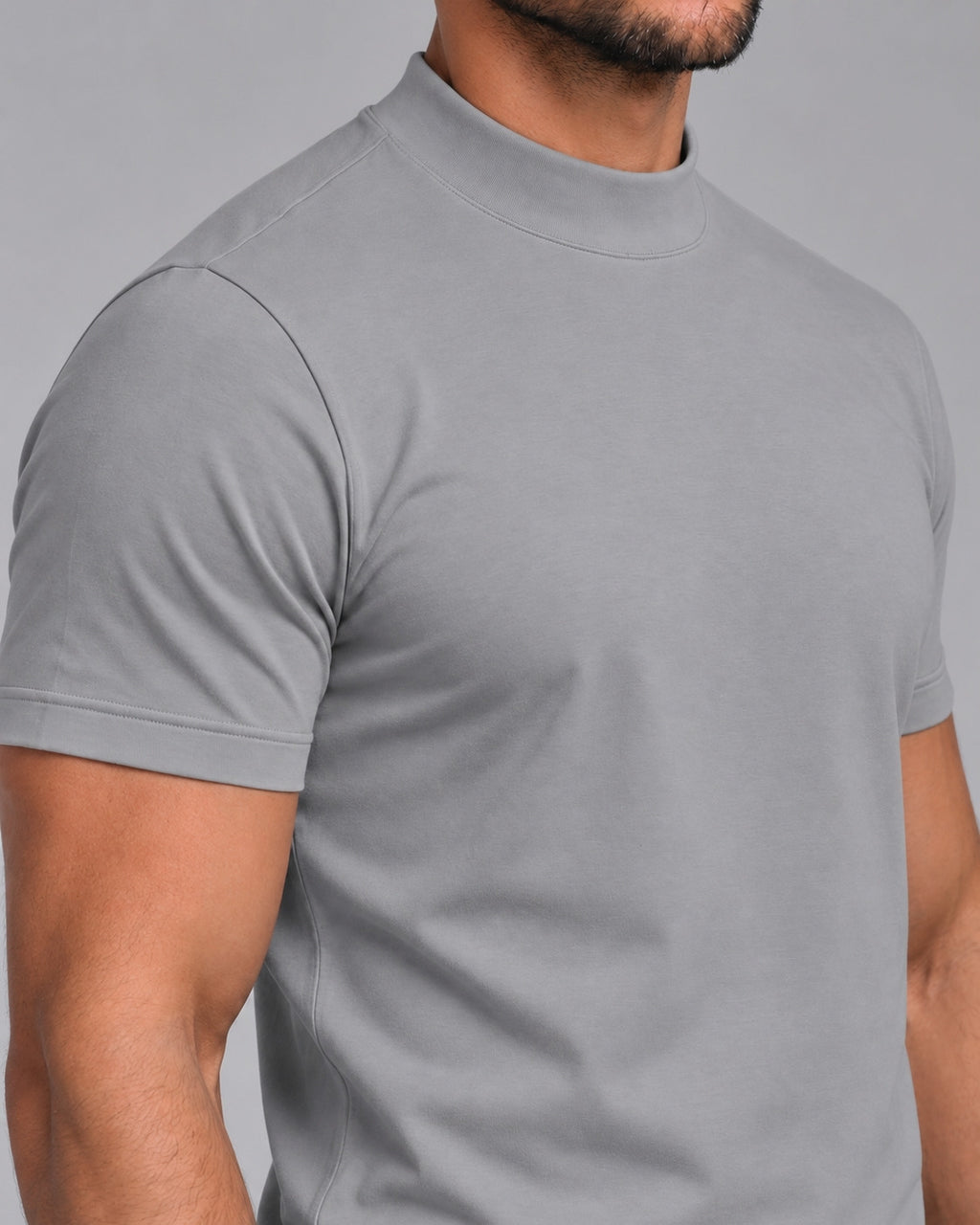 Camiseta de Gola Alta e Manga Curta - Firenze