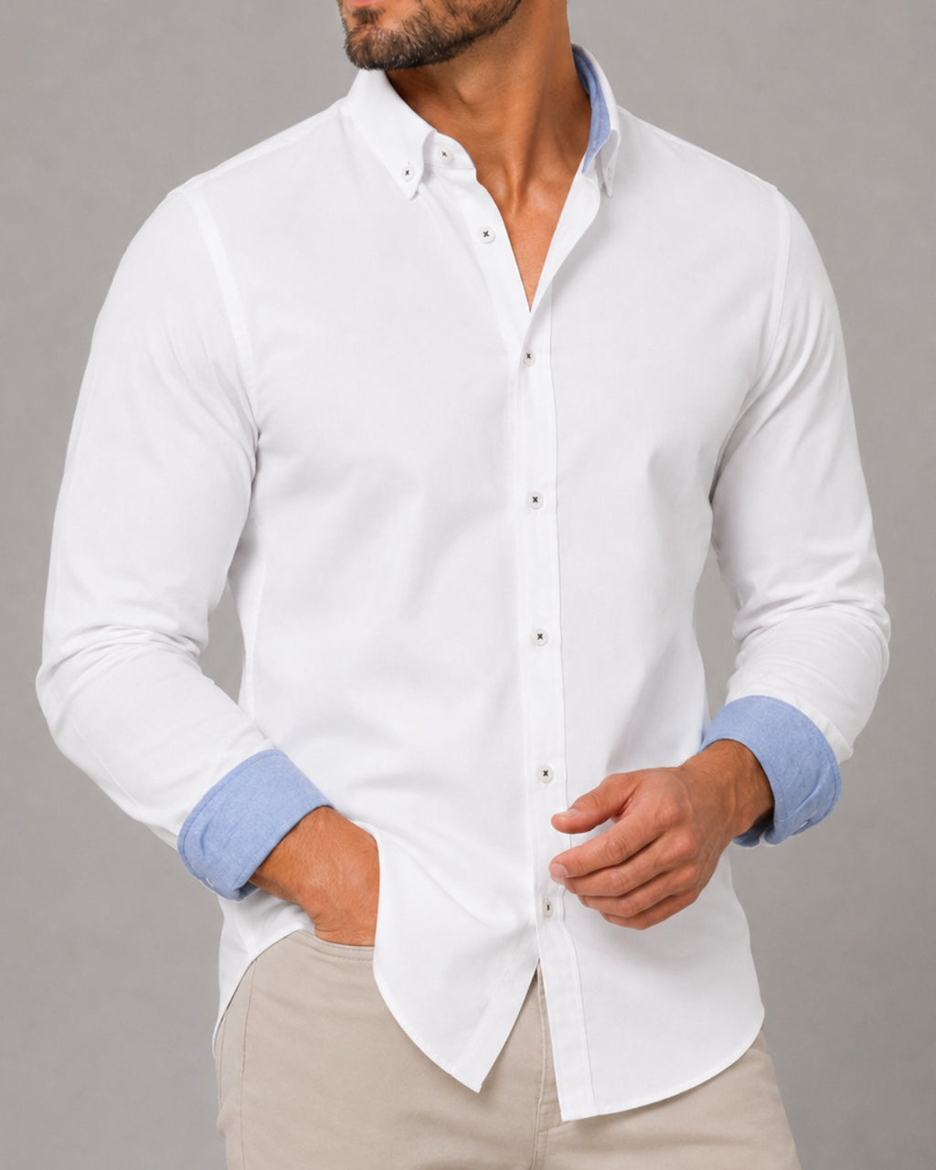 Camisa Oxford Manga Longa - Siena