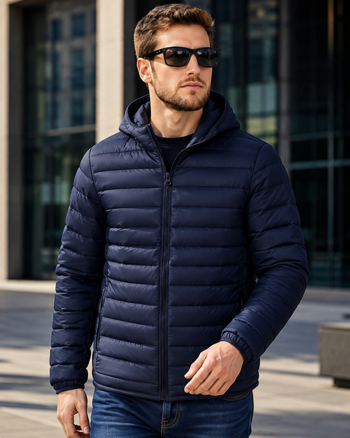 Jaqueta Puffer Leve com Capuz - Trento