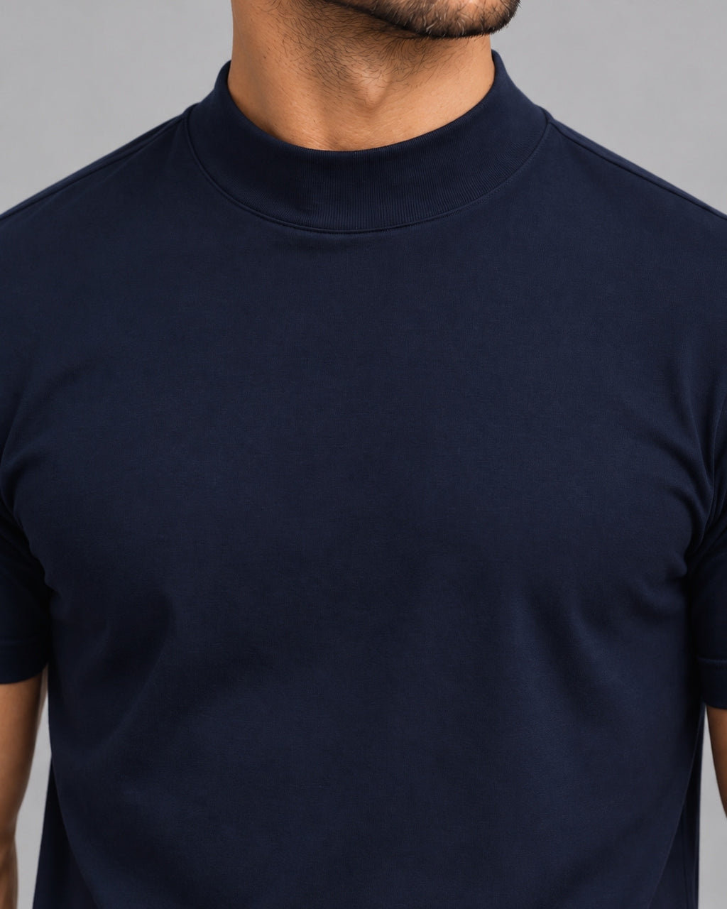 Camiseta de Gola Alta e Manga Curta - Firenze