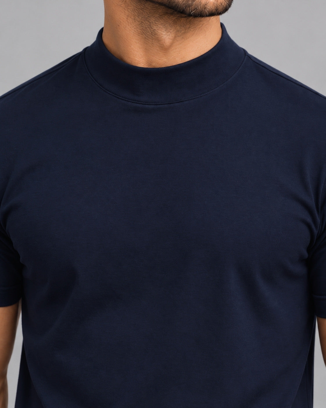 Camiseta de Gola Alta e Manga Curta - Firenze