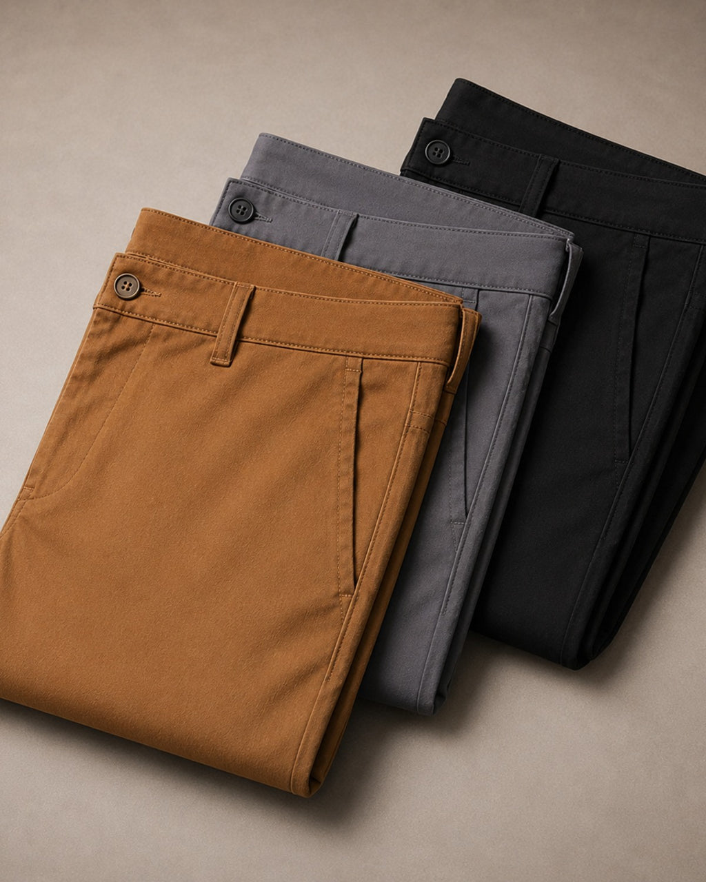 Kit 3x Calça de Alfaiataria em Sarja - Bellagio