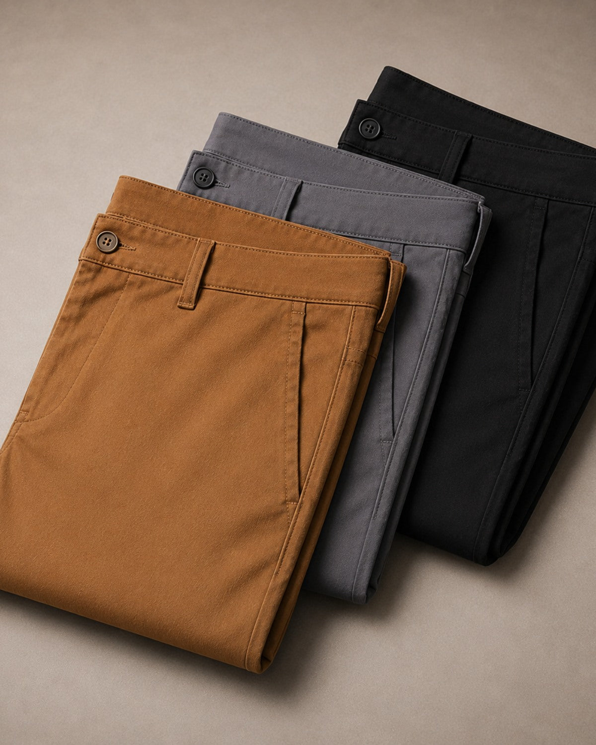 Kit 3x Calça de Alfaiataria em Sarja - Bellagio
