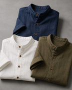 Kit 3x Camisa de Manga Curta Texturizada - Varenna