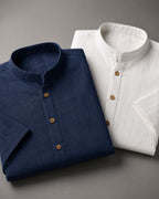 Kit 2x Camisa de Manga Curta Texturizada - Varenna