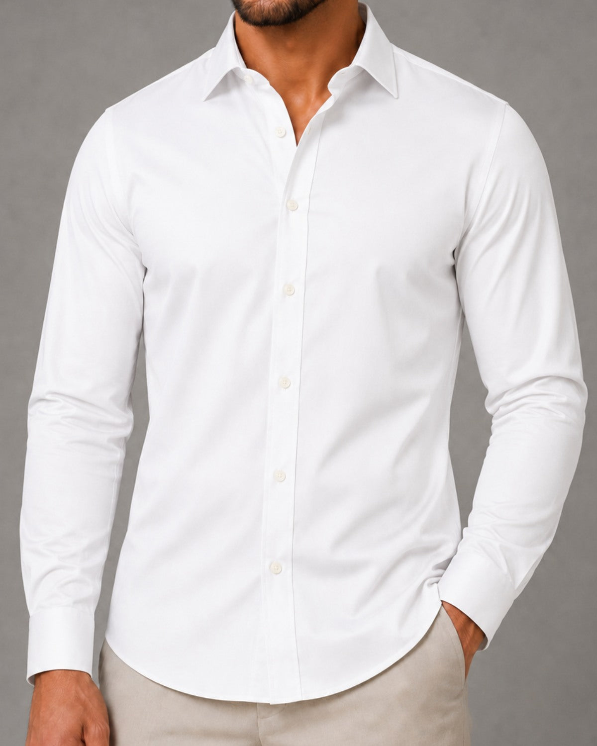 Kit 2x Camisa Social Slim Manga Longa - Vicenza