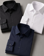 Kit 3x Camisa Social Slim Manga Longa - Vicenza