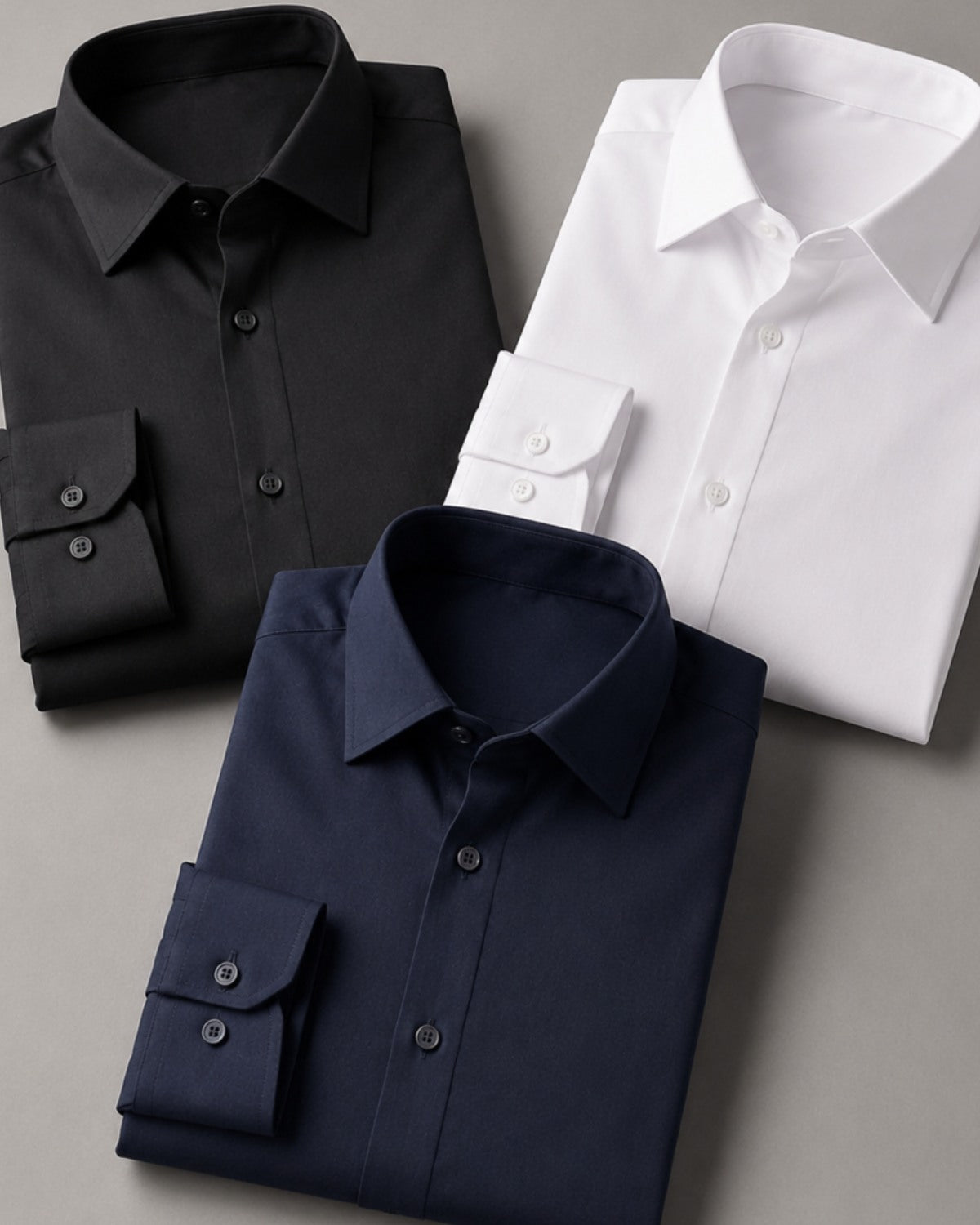 Kit 3x Camisa Social Slim Manga Longa - Vicenza
