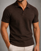 Camisa Polo Texturizada Sem Botões - Ravello