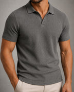 Camisa Polo Texturizada Sem Botões - Ravello