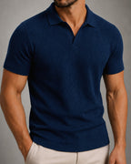Camisa Polo Texturizada Sem Botões - Ravello