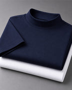 Kit 2x Camiseta de Gola Alta e Manga Curta - Firenze