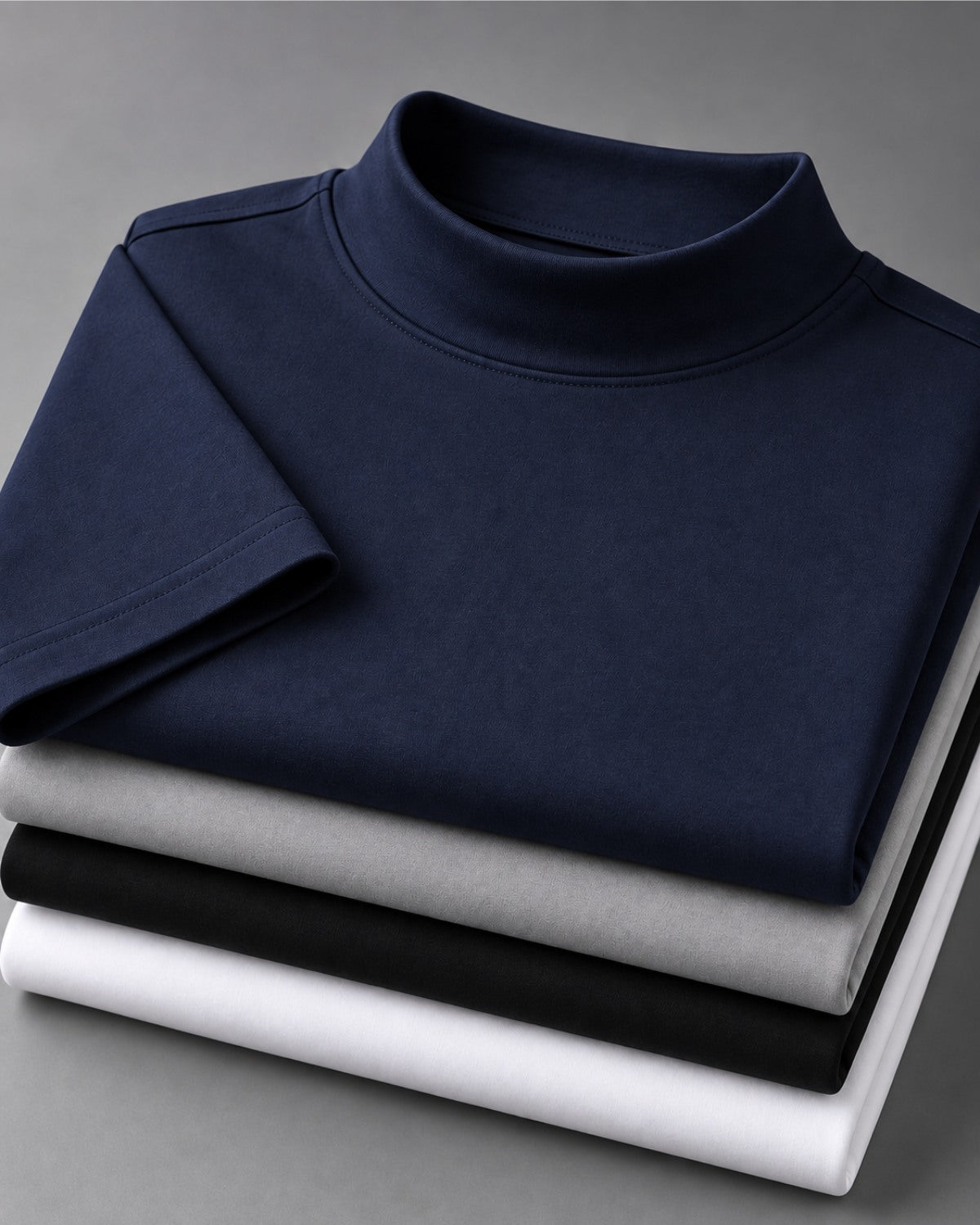 Kit 4x Camiseta de Gola Alta e Manga Curta - Firenze