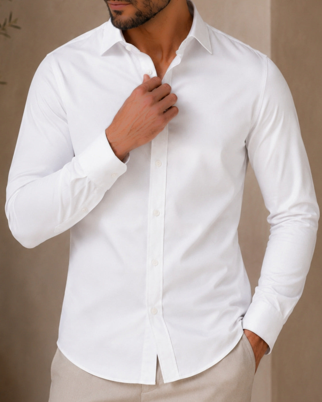Kit 2x Camisa Social Slim Manga Longa - Vicenza