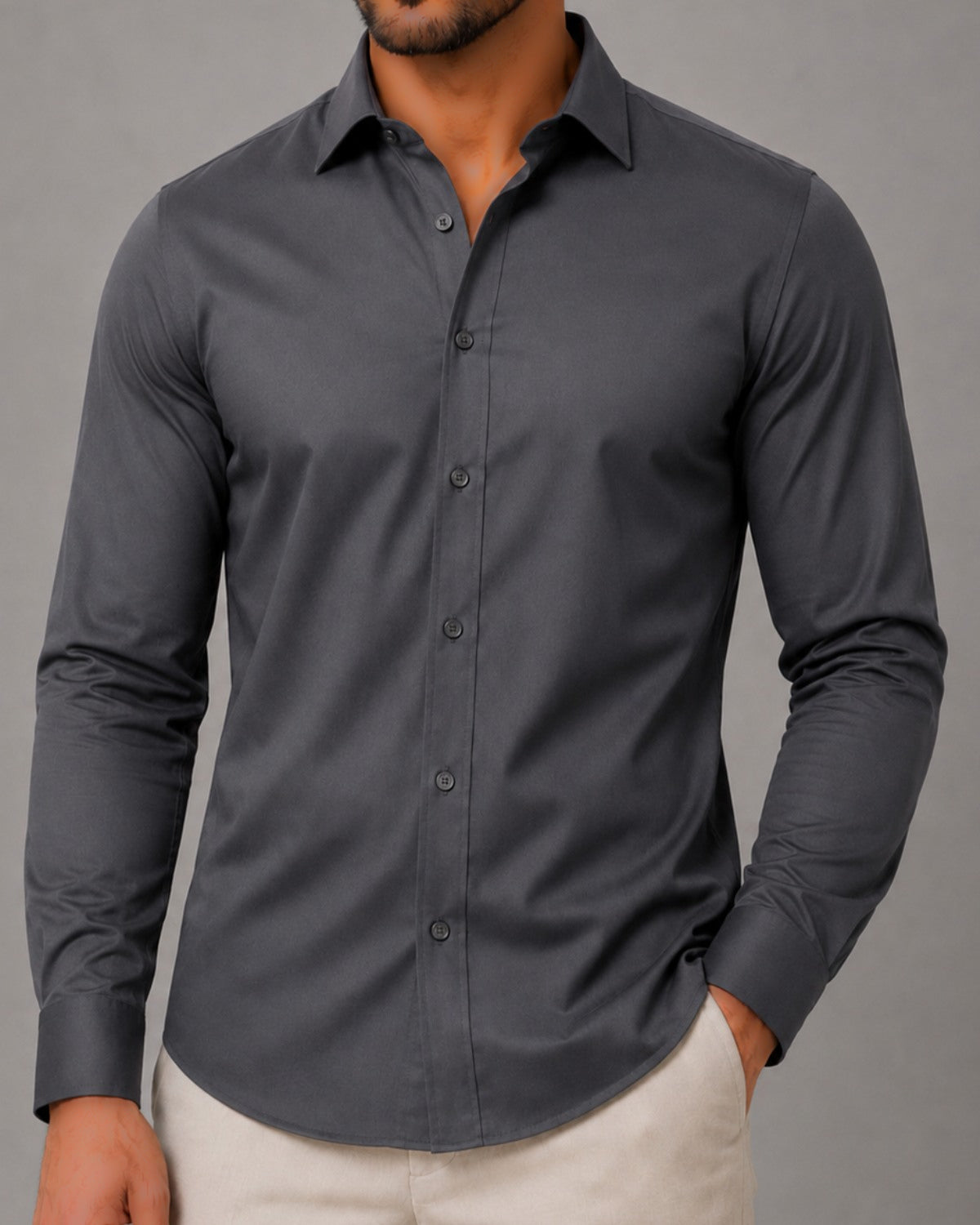 Kit 2x Camisa Social Slim Manga Longa - Vicenza